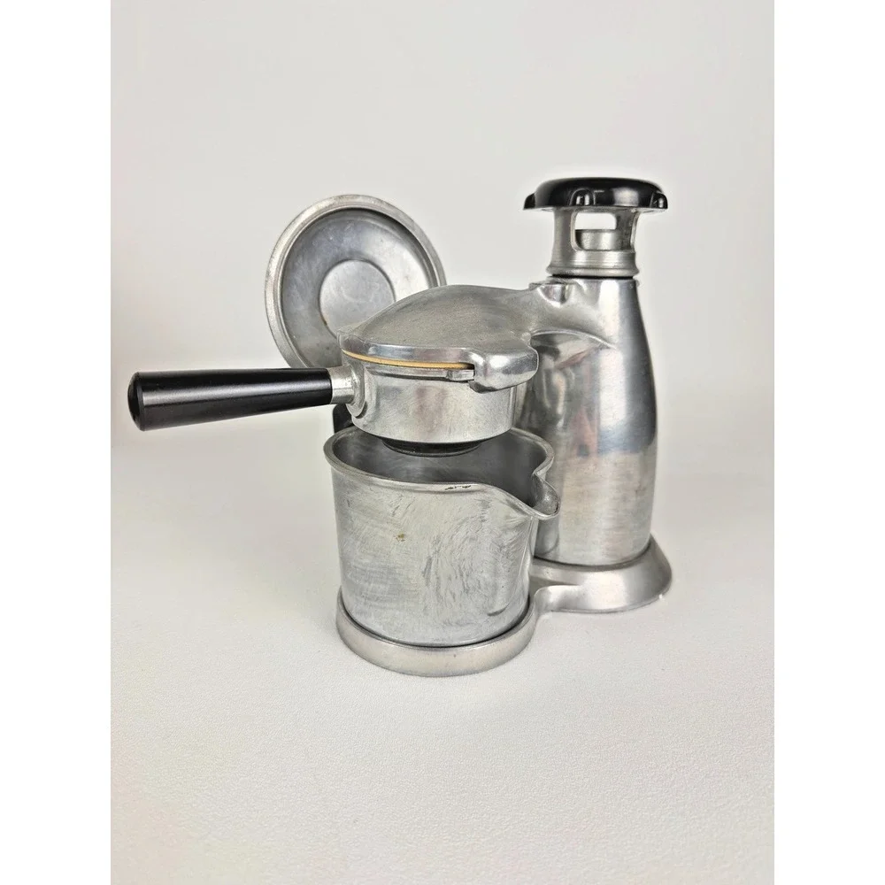 Vintage Vesuviana Stovetop Espresso Coffee Maker Made In Italy, Complete Set.